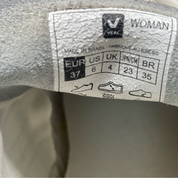 Veja x Madewell V-10 Leather Sneakers Women’s Size 6 Lilac Neon Orange Leather - Picture 10 of 10